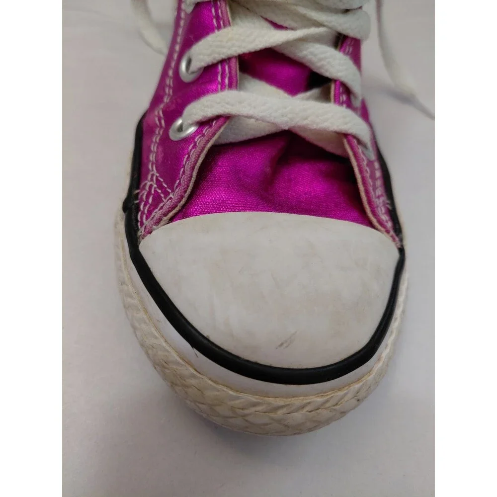 Converse All Star Youth 2 Low Top Pink Metallic Shimmer Sneakers